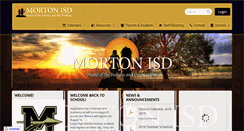 Desktop Screenshot of mortonisd.net